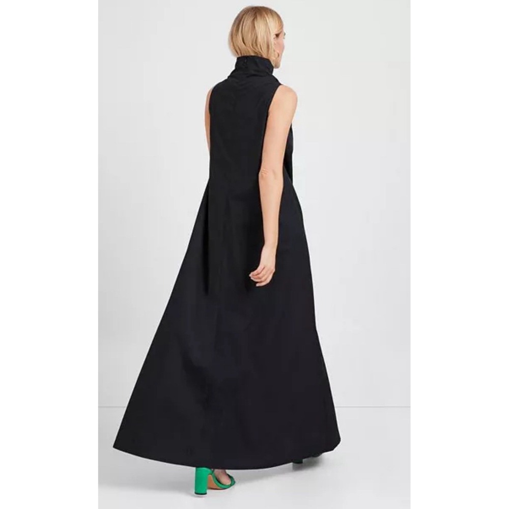 Marcella Minna Sleeveless Dress Black Size Large Maxi Cotton Pockets - Picture 3 of 13